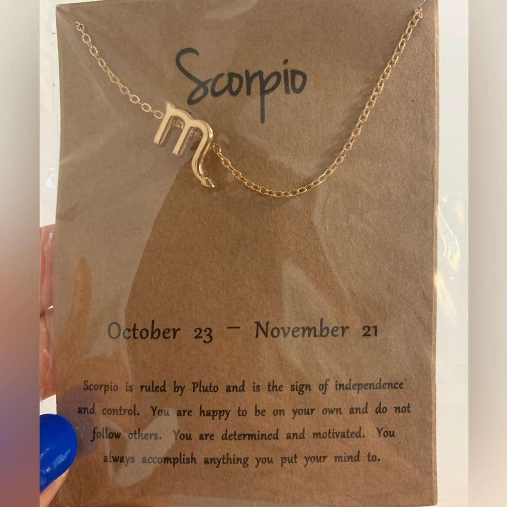 Dainty Gold Plated Scorpio Necklace